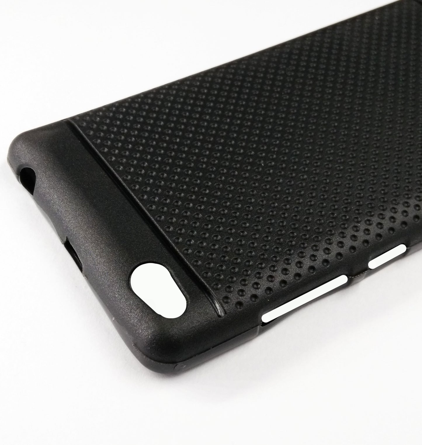 VAKIBO Dotted Design Black Coloured Soft TPU Back Cover Case Suitable for Mi Redmi 3s Prime