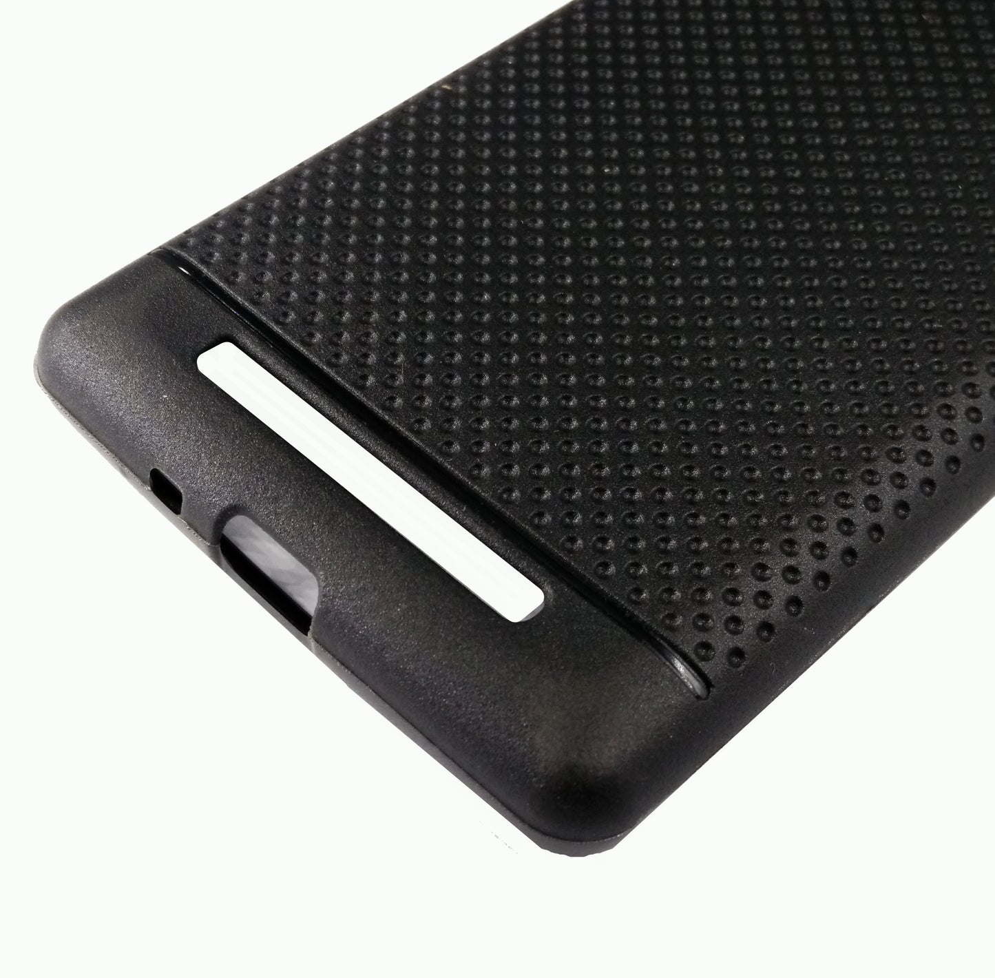 VAKIBO Dotted Design Black Coloured Soft TPU Back Cover Case Suitable for Mi Redmi 3s Prime