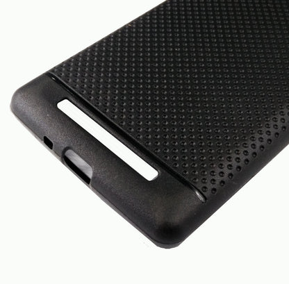 VAKIBO Dotted Design Black Coloured Soft TPU Back Cover Case Suitable for Mi Redmi 3s Prime