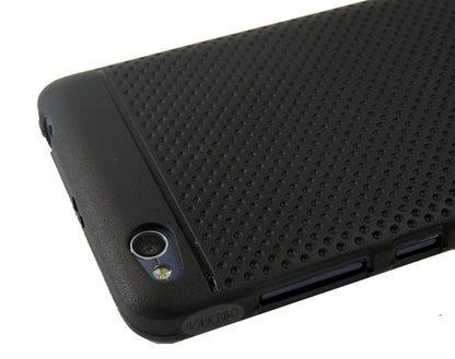 VAKIBO Dotted Design Black Coloured Soft TPU Back Cover Case Suitable for MI Redmi 4A