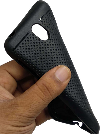 VAKIBO Dotted Design Black Coloured Soft TPU Back Cover Case Suitable for Nokia 1