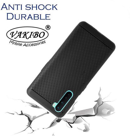 VAKIBO Dotted Design Black Coloured Soft TPU Back Cover Case Suitable for OnePlus Nord
