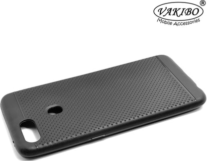 VAKIBO Dotted Design Black Coloured Soft TPU Back Cover Case Suitable for Realme A11K