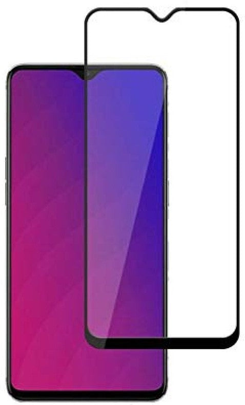 Super Premium Quality Tempered Glass Screen Guard Protector With Black Border Suitable For Oppo F9