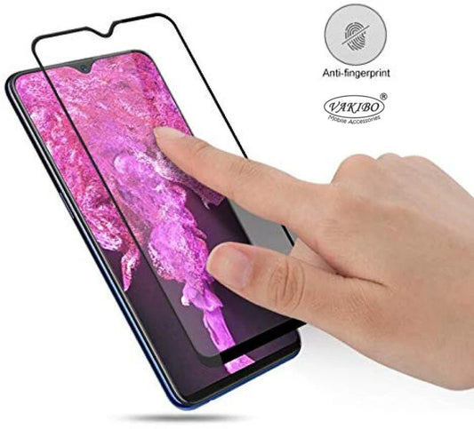 Super Premium Quality Tempered Glass Screen Guard Protector With Black Border Suitable For Oppo A12