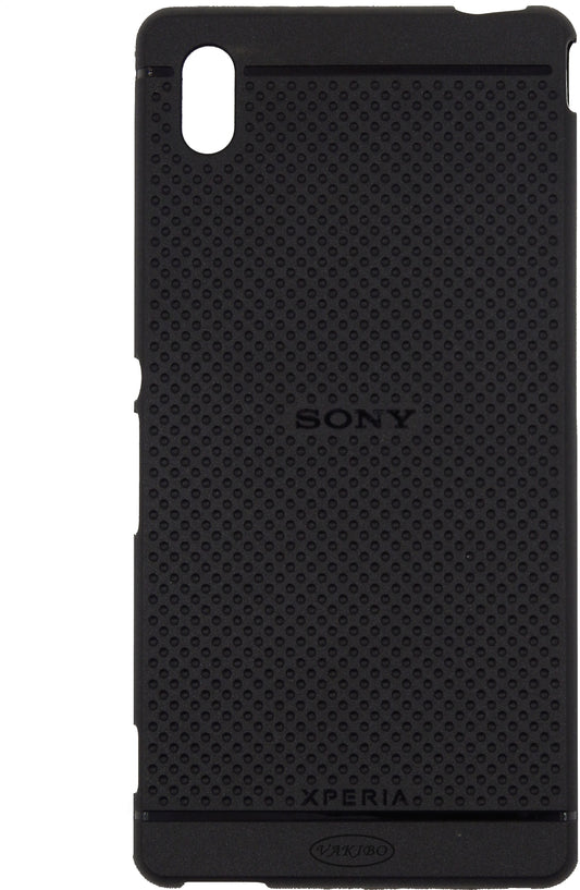VAKIBO Dotted Design Black Coloured Soft TPU Back Cover Case Suitable for Sony M4