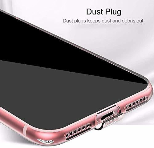 VAKIBO Super Premium Soft TPU Transparent Case With Dustplug,Side Grip,Corner Protection,lanyard Cuts,Camera Protection Suitable for Mi Redmi Note 9