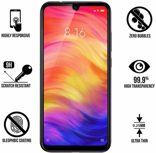 Super Premium Quality Tempered Glass Screen Guard Protector With Black Border Suitable For MI Redmi Y3