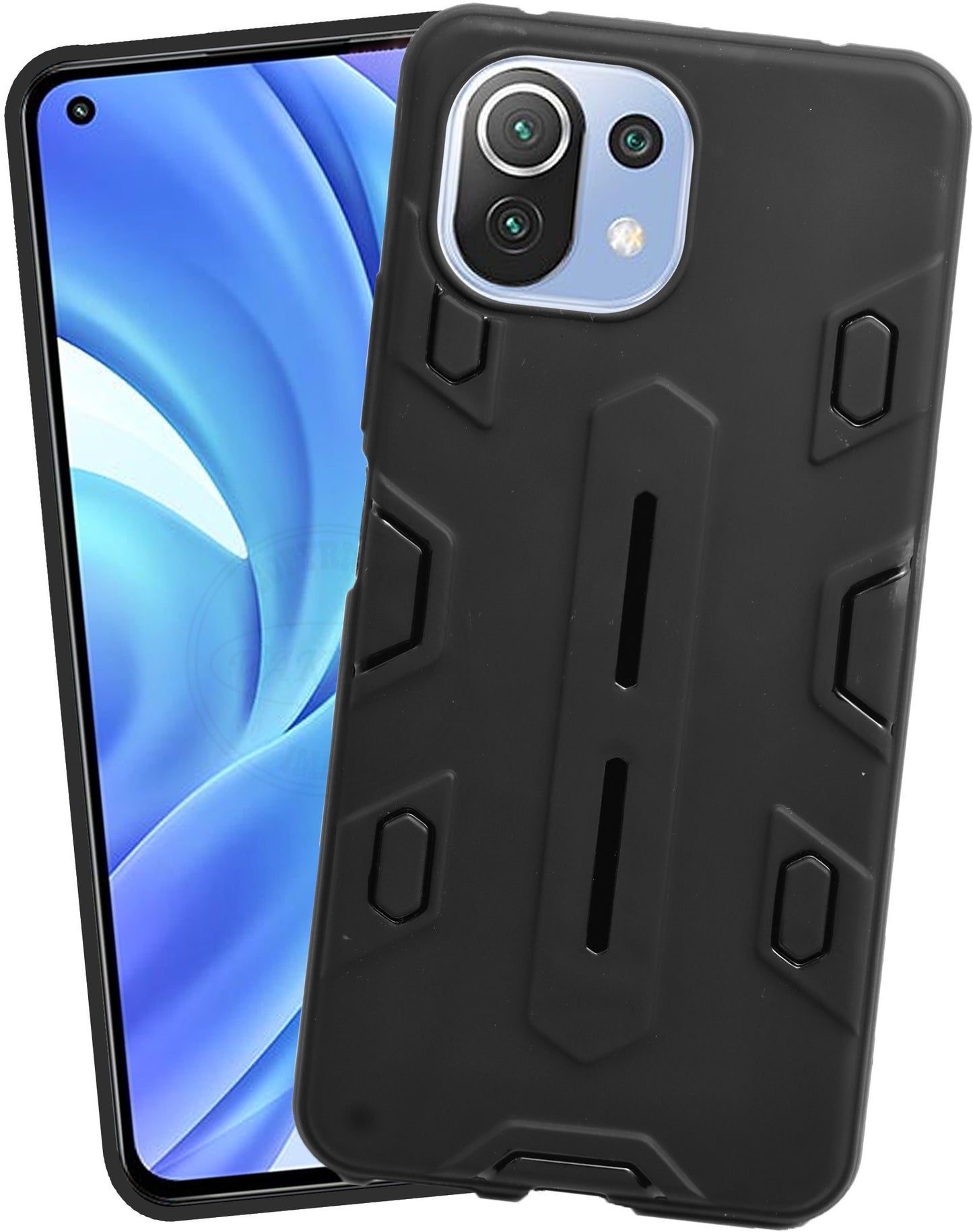 VAKIBO Black Coloured Back Cover Case Suitable for Mi 11 Lite NE
