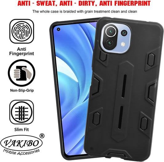 VAKIBO Black Coloured Back Cover Case Suitable for Mi 11 Lite