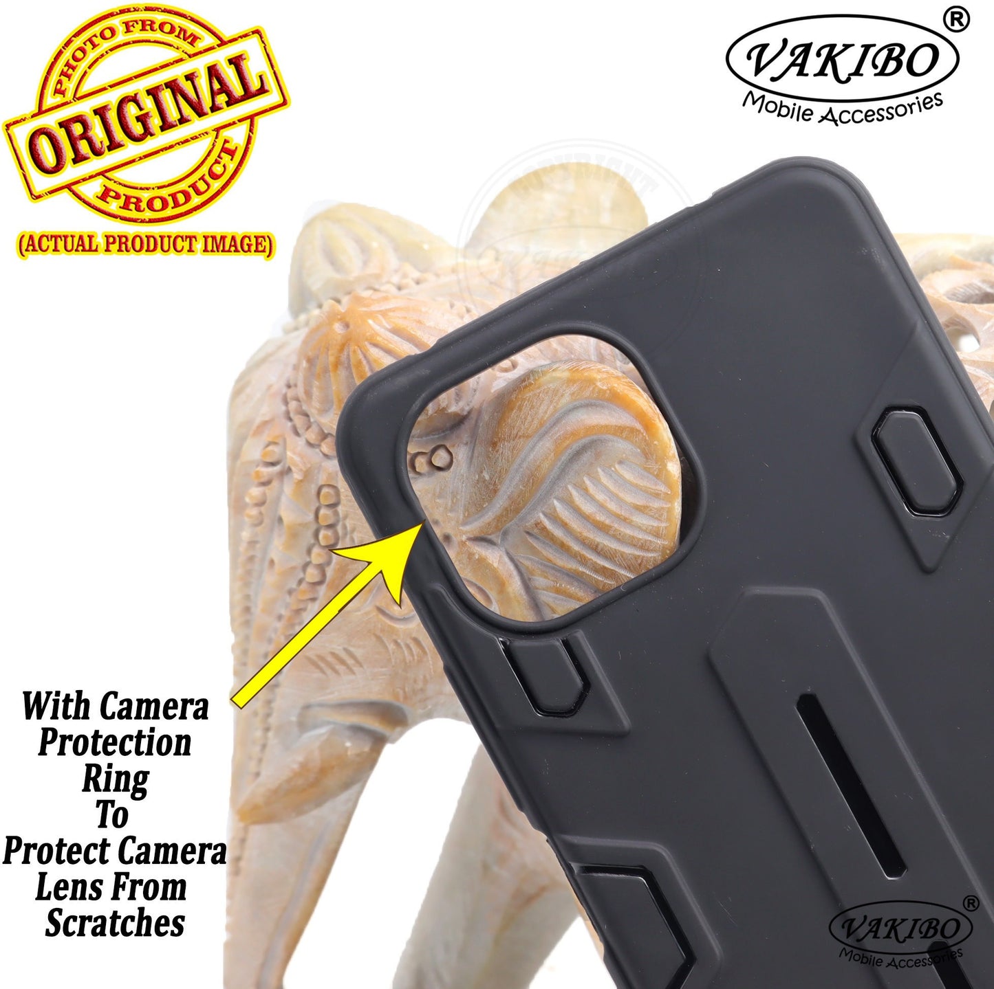 VAKIBO Black Coloured Back Cover Case Suitable for Mi 11 Lite NE
