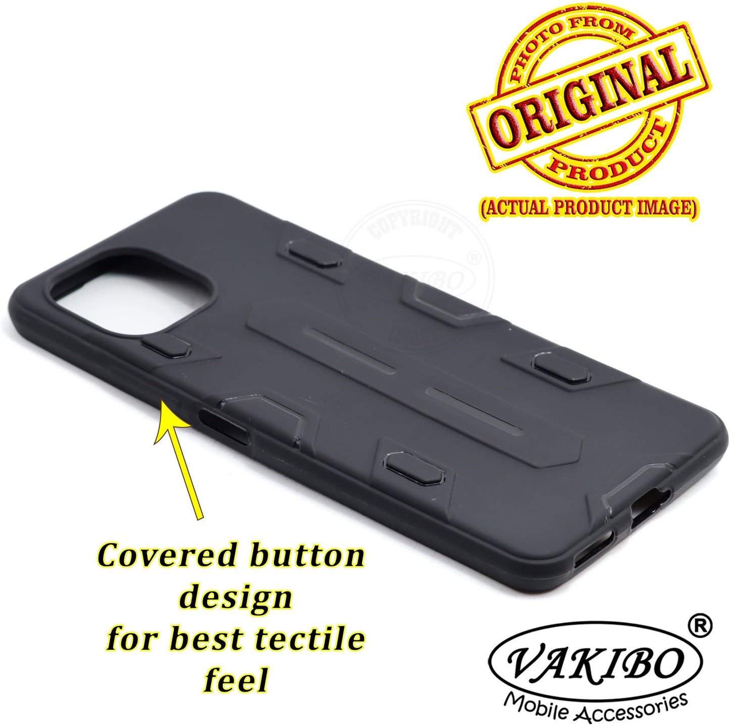 VAKIBO Black Coloured Back Cover Case Suitable for Mi 11 Lite NE