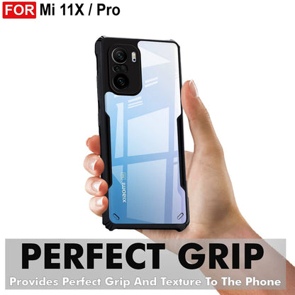 VAKIBO Super Premium Black Border Transparent Case With Corner Protection & Camera Protection Suitable for Mi 11X