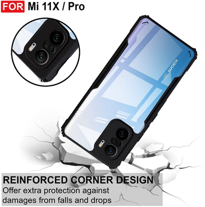VAKIBO Super Premium Black Border Transparent Case With Corner Protection & Camera Protection Suitable for Mi 11X