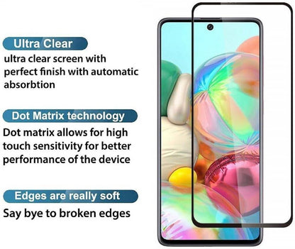 Super Premium Quality Tempered Glass Screen Guard Protector With Black Border Suitable For TECNO POVA