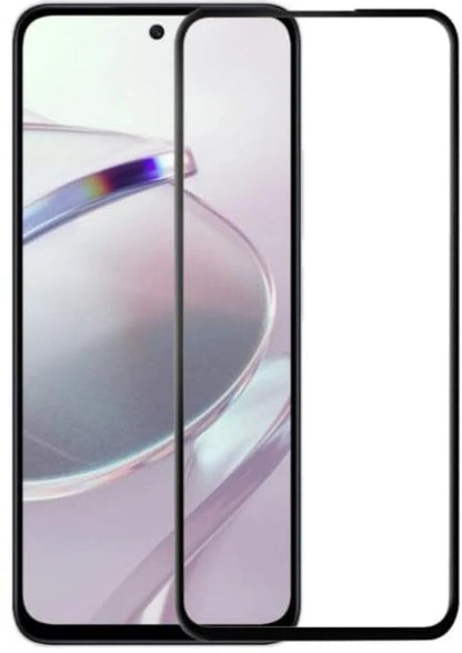 Super Premium Quality Tempered Glass Screen Guard Protector With Black Border Suitable For Mi Redmi 12 4G,Mi Redmi 12 5G