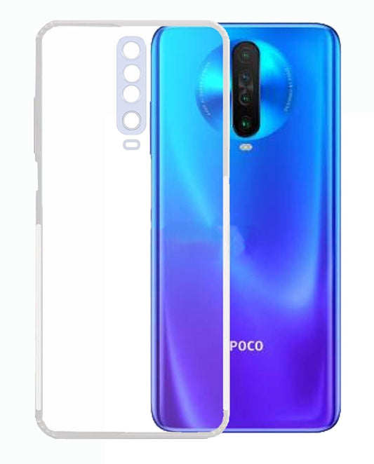 VAKIBO Premium Clear 1.5MM Thick Transparent Soft TPU Rubber Back Cover Case With Camera Protection Suitable for Poco X2