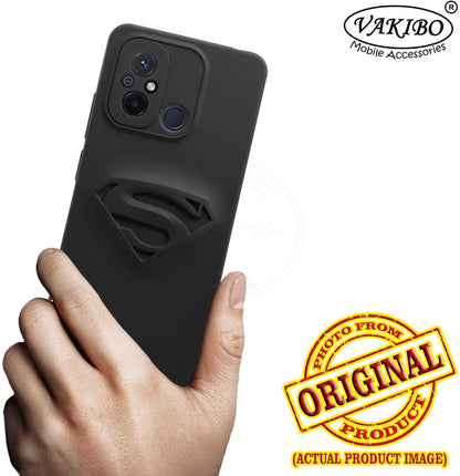 VAKIBO Black Coloured Back Cover Case Suitable for Mi Redmi 12C