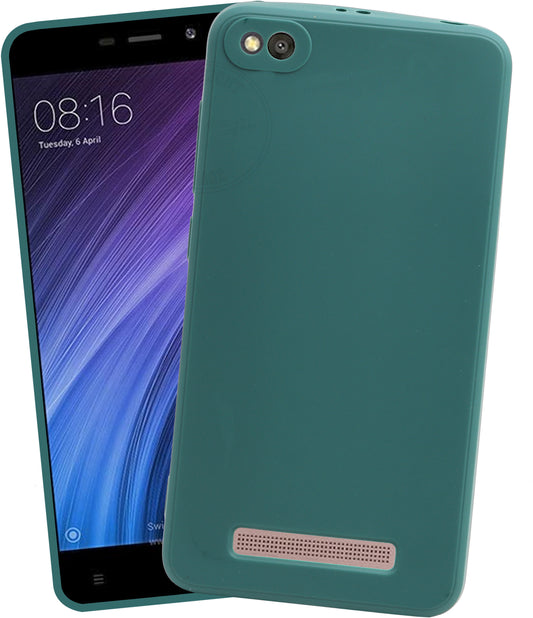 VAKIBO Matte 1.5 MM Thick With Camera Protection Green Coloured Soft TPU Rubber Back Cover Case Suitable for MI Redmi 4A