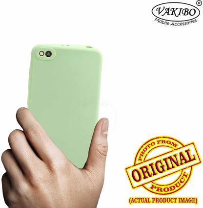 VAKIBO Matte 1.5 MM Thick With Camera Protection Pista Green Coloured Soft TPU Rubber Back Cover Case Suitable for MI Redmi 4A