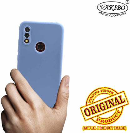 VAKIBO Matte 1.5 MM Thick With Camera Protection Steel Blue Coloured Soft TPU Rubber Back Cover Case Suitable for Mi Redmi 7
