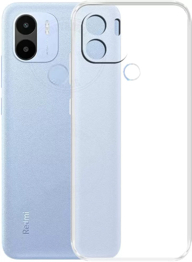 VAKIBO Super Premium Soft TPU Transparent Case With Dustplug,Side Grip,Corner Protection,lanyard Cuts,Camera Protection Suitable for Mi Redmi A2+