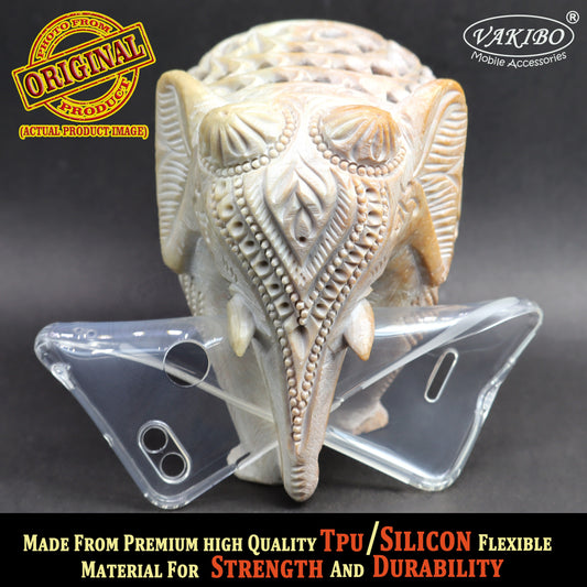 VAKIBO Premium Clear 1.5MM Thick Transparent Soft TPU Rubber Back Cover Case With Camera Protection Suitable for Mi Redmi 6A