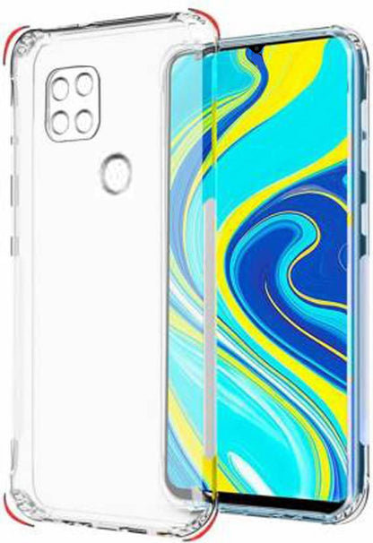 VAKIBO Super Premium Soft TPU Transparent Case With Dustplug,Side Grip,Corner Protection,lanyard Cuts,Camera Protection Suitable for Mi Redmi 9 