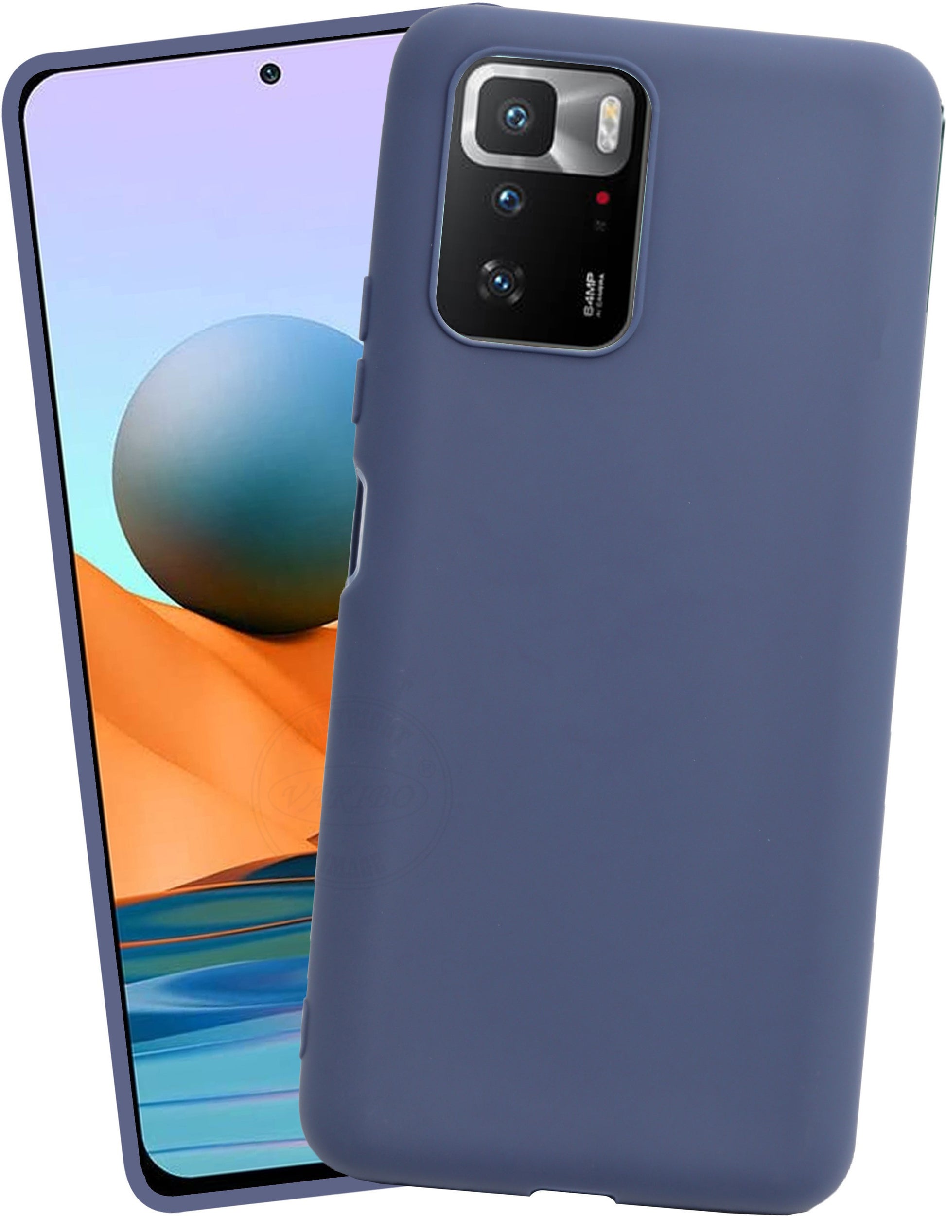 VAKIBO Blue Coloured Back Cover Case Suitable for Mi Redmi Note 10 Pro Max