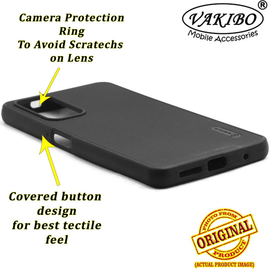 VAKIBO Dotted Black Coloured Made with Silicon Rubber TPU Back Cover Case Suitable for Mi Redmi Note 11S