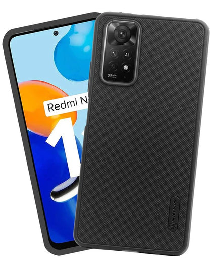 VAKIBO Dotted Black Coloured Made with Silicon Rubber TPU Back Cover Case Suitable for Mi Redmi Note 11S