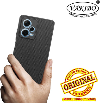 VAKIBO Dotted Black Coloured Made with Silicon Rubber TPU Back Cover Case Suitable for Mi Redmi Note 12 Pro Plus