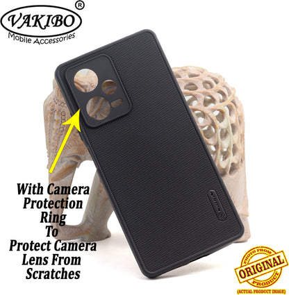 VAKIBO Dotted Black Coloured Made with Silicon Rubber TPU Back Cover Case Suitable for Mi Redmi Note 12 Pro Plus