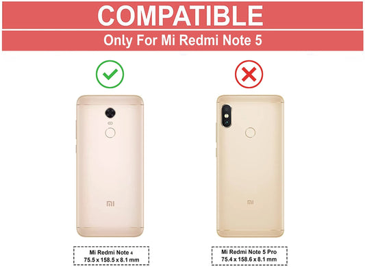 VAKIBO Super Premium Black Border Transparent Case With Corner Protection & Camera Protection Suitable for Mi Redmi Note 4