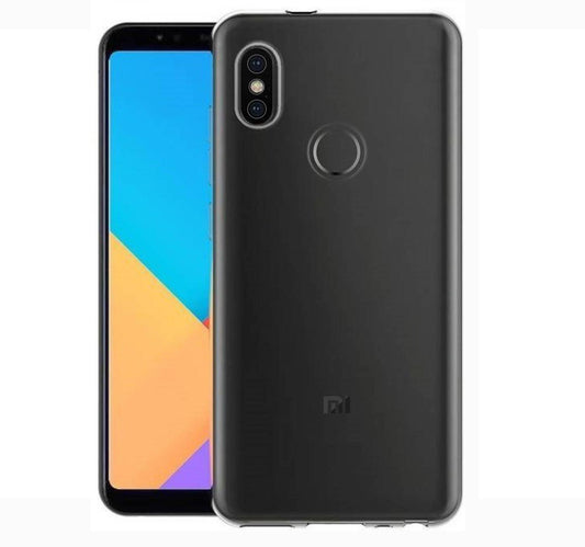 VAKIBO Super Premium Soft TPU Transparent Case With Dustplug,Side Grip,Corner Protection,lanyard Cuts,Camera Protection Suitable for Mi Redmi Note 6 Pro