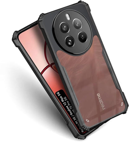 VAKIBO Super Premium Black Border Transparent Case With Corner Protection & Camera Protection Suitable for Realme Narzo 70 5G